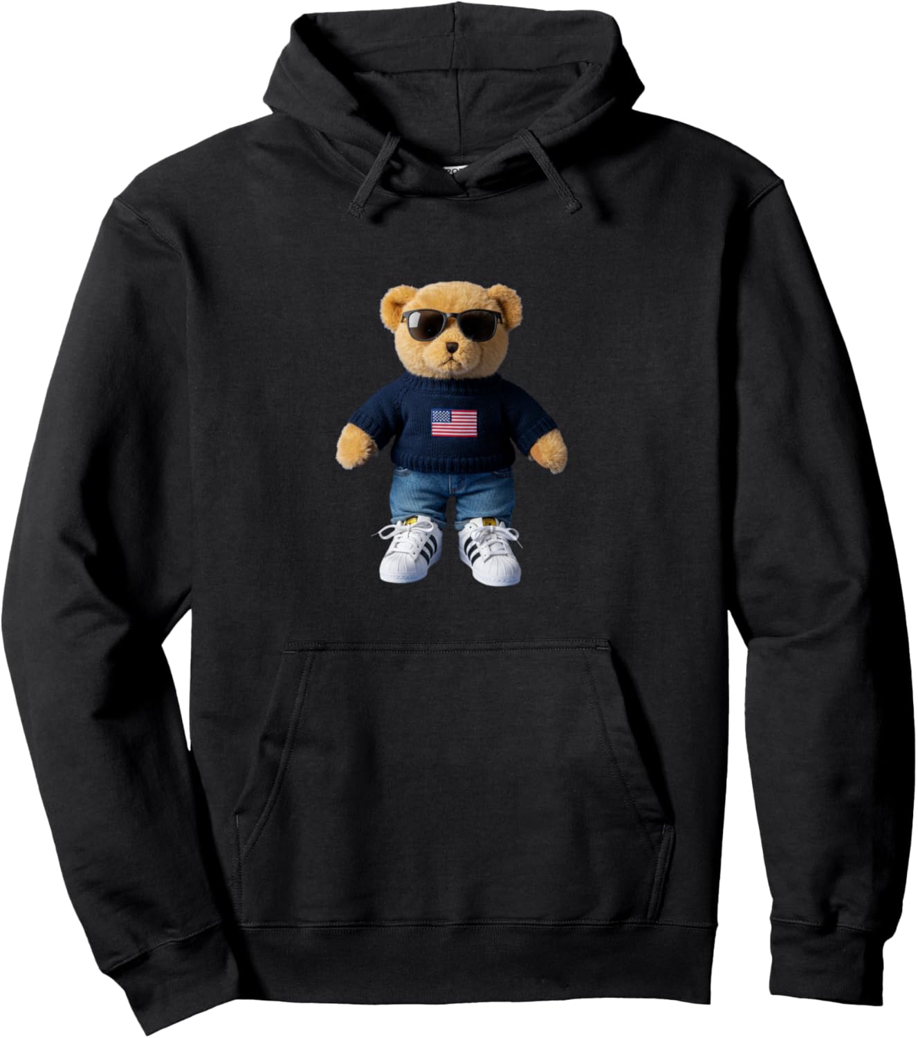 Cool Teddy Bear for Boys and Girls Pullover Hoodie