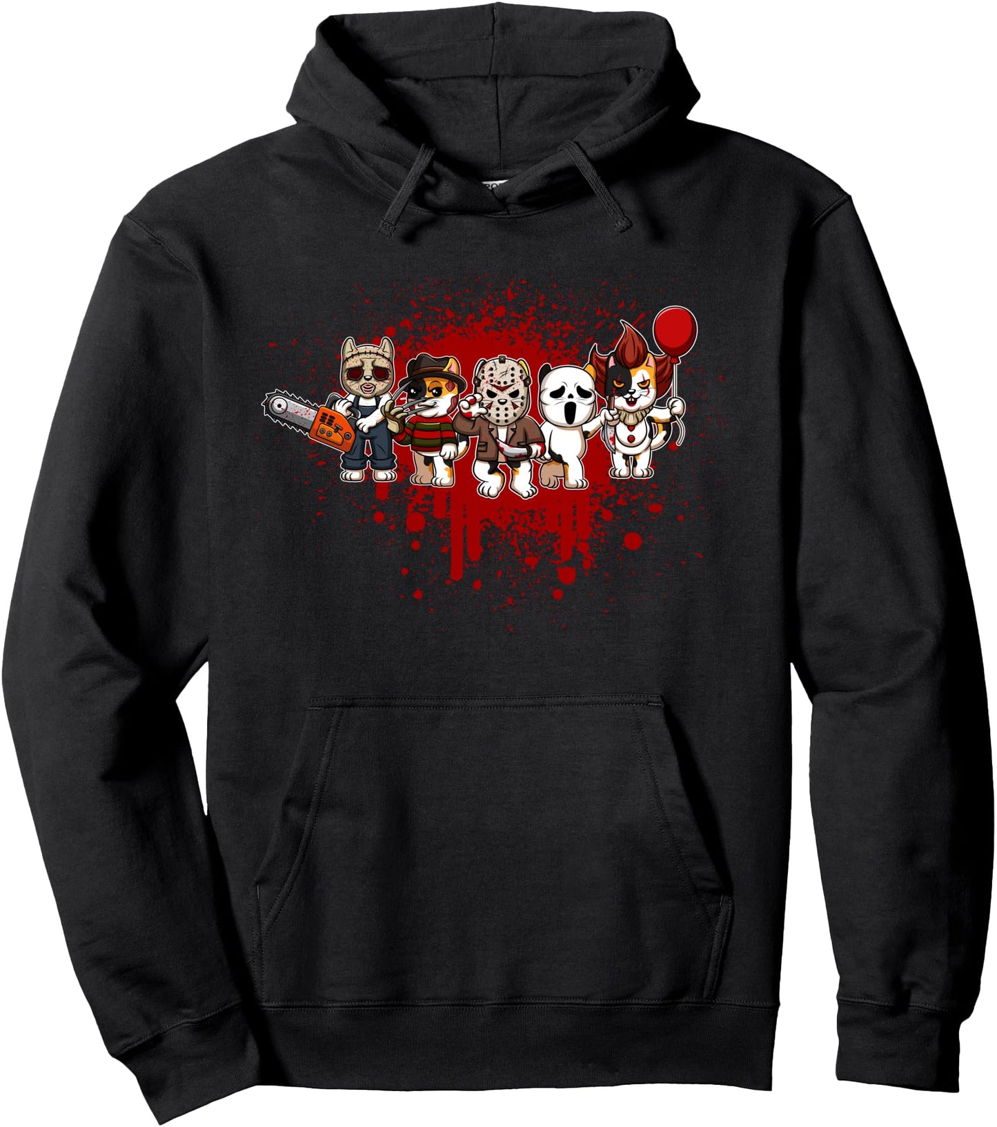 My Little Horror Crew - Halloween Calico Cat Pullover Hoodie