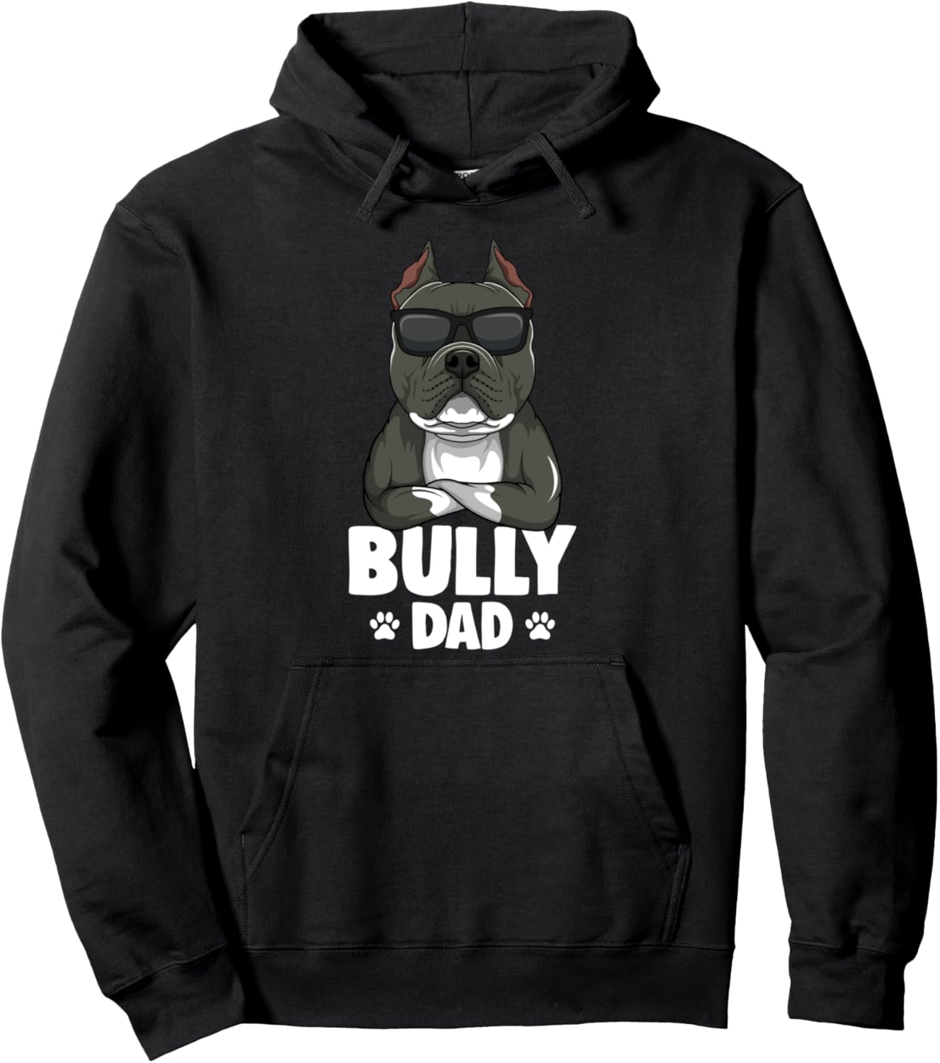 American Bully Dad Dog Dad Men Pullover Hoodie