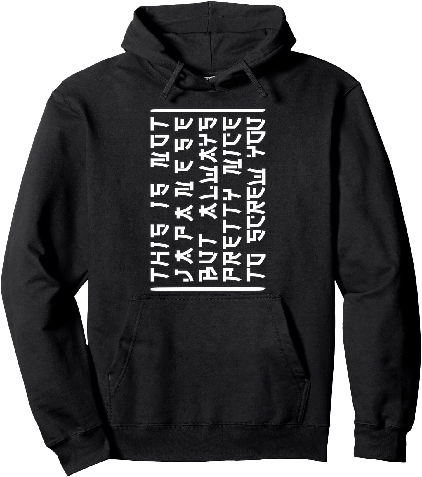 This Is Not Japanese - Tilt Your Head - Funny Japanese Anime Pullover Hoodie