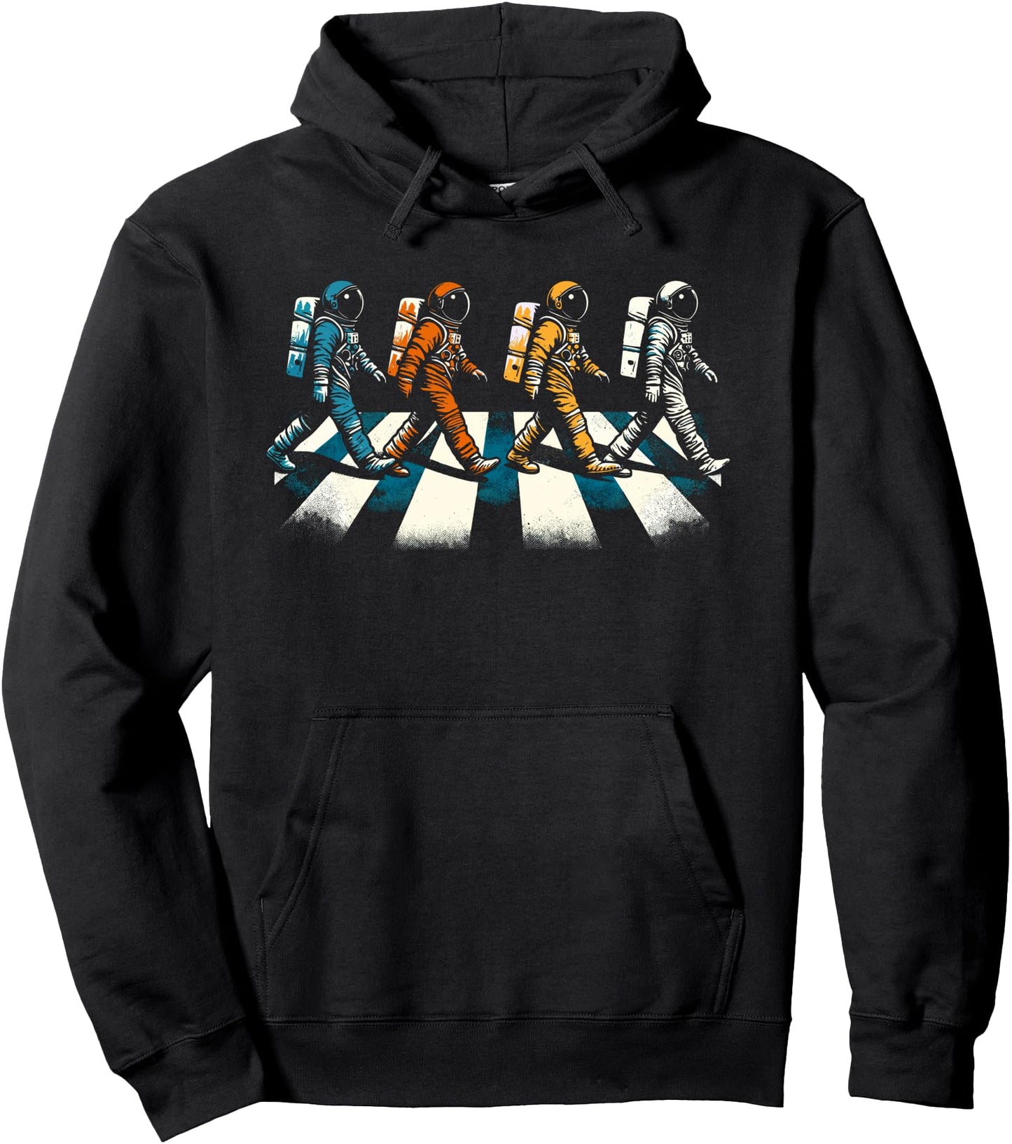 Retro Astronaut Outer Space Gifts Men Women Funny Space Pullover Hoodie