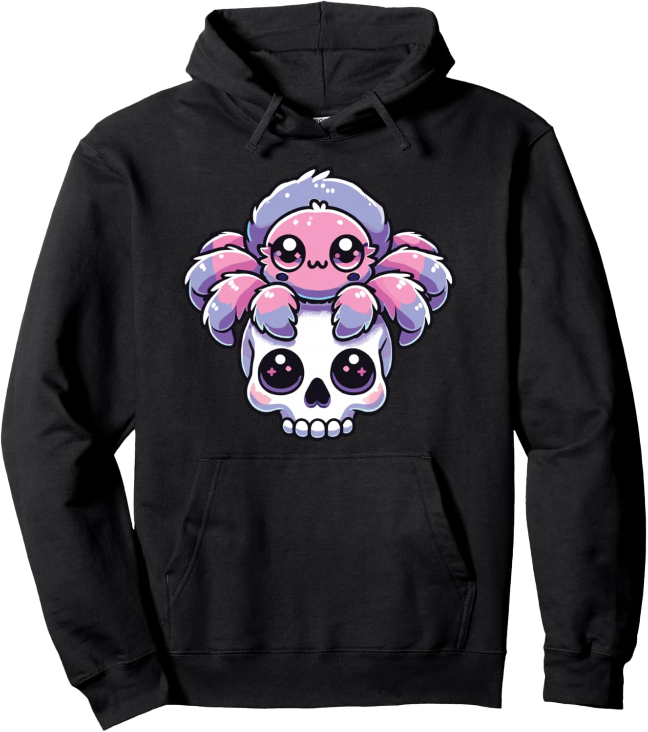 Kawaii Gothic Tarantula Pastel Colors Gothic Goth Tarantula Pullover Hoodie