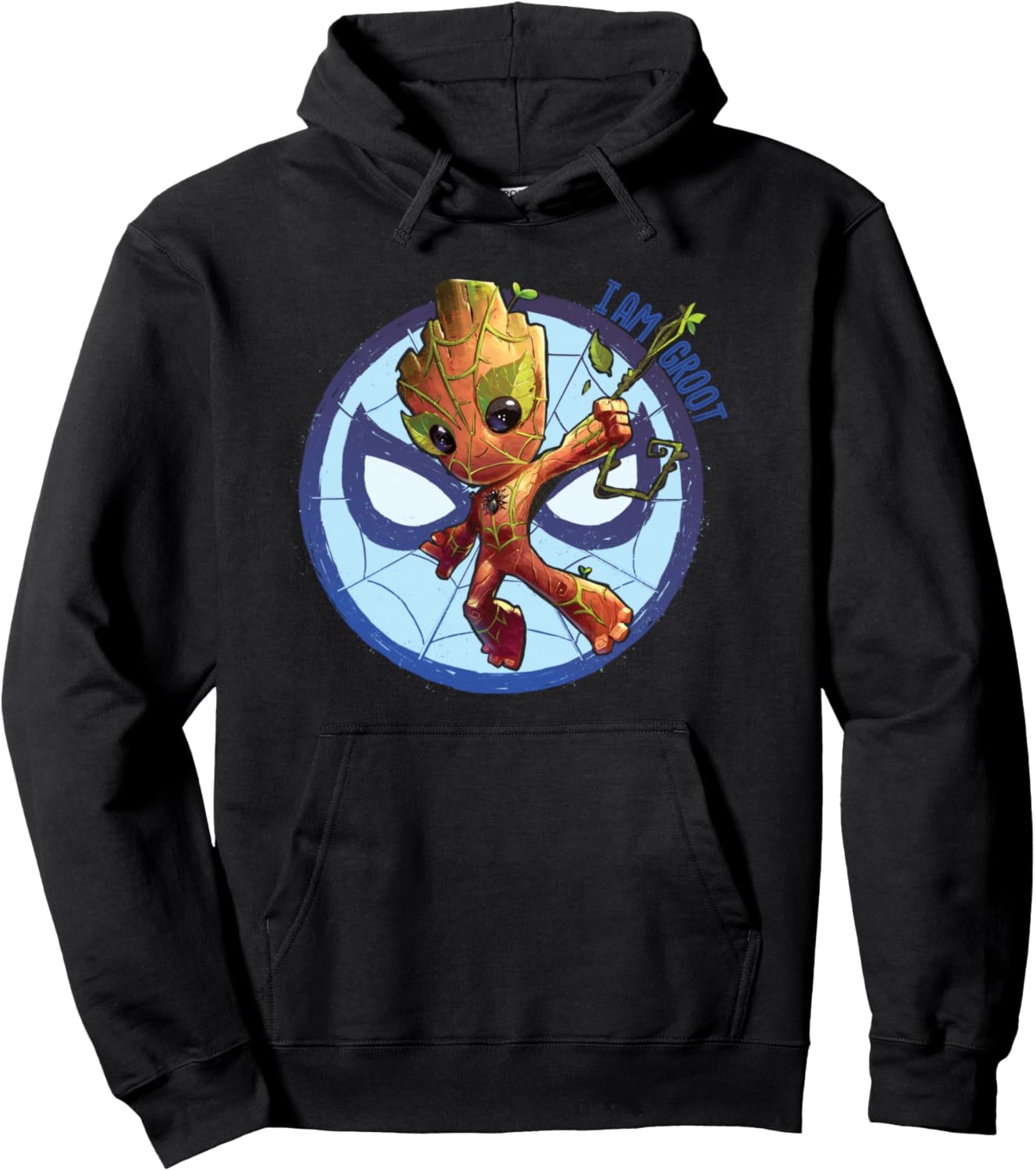 Marvel 85th Anniversary I Am Groot Spider-Man Impression Pullover Hoodie