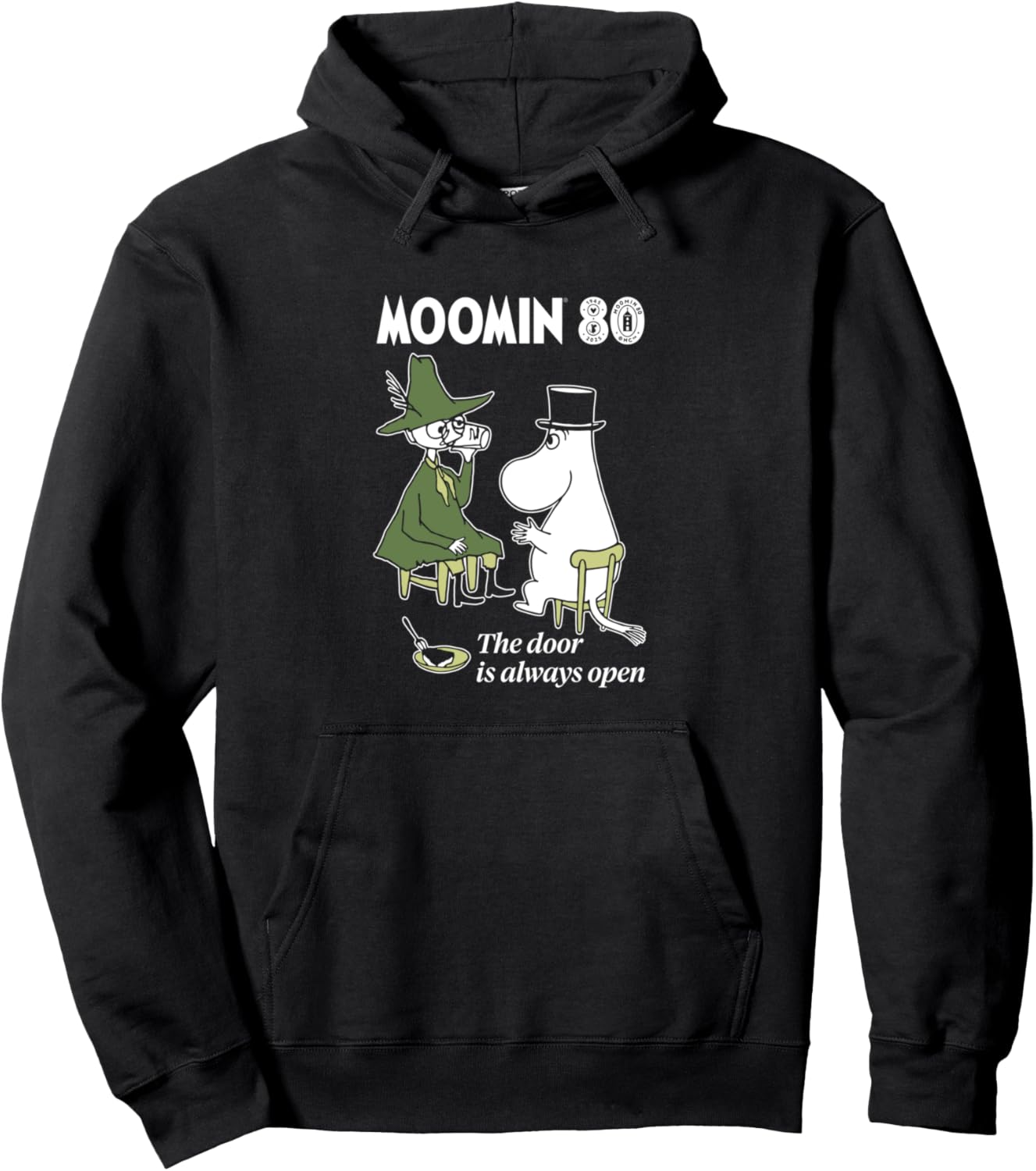 Moomin 80th Anniversary Moominpappa & Snufkin Together Pullover Hoodie