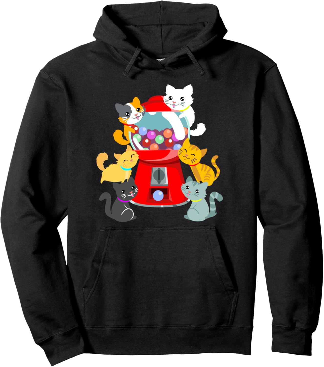 Cat Gumball Bubble Gum Cat Mom Funny Halloween Costume Pullover Hoodie