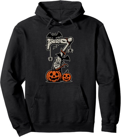 Funny 67 Six Seven Meme Couple Matching Halloween Costume Pullover Hoodie