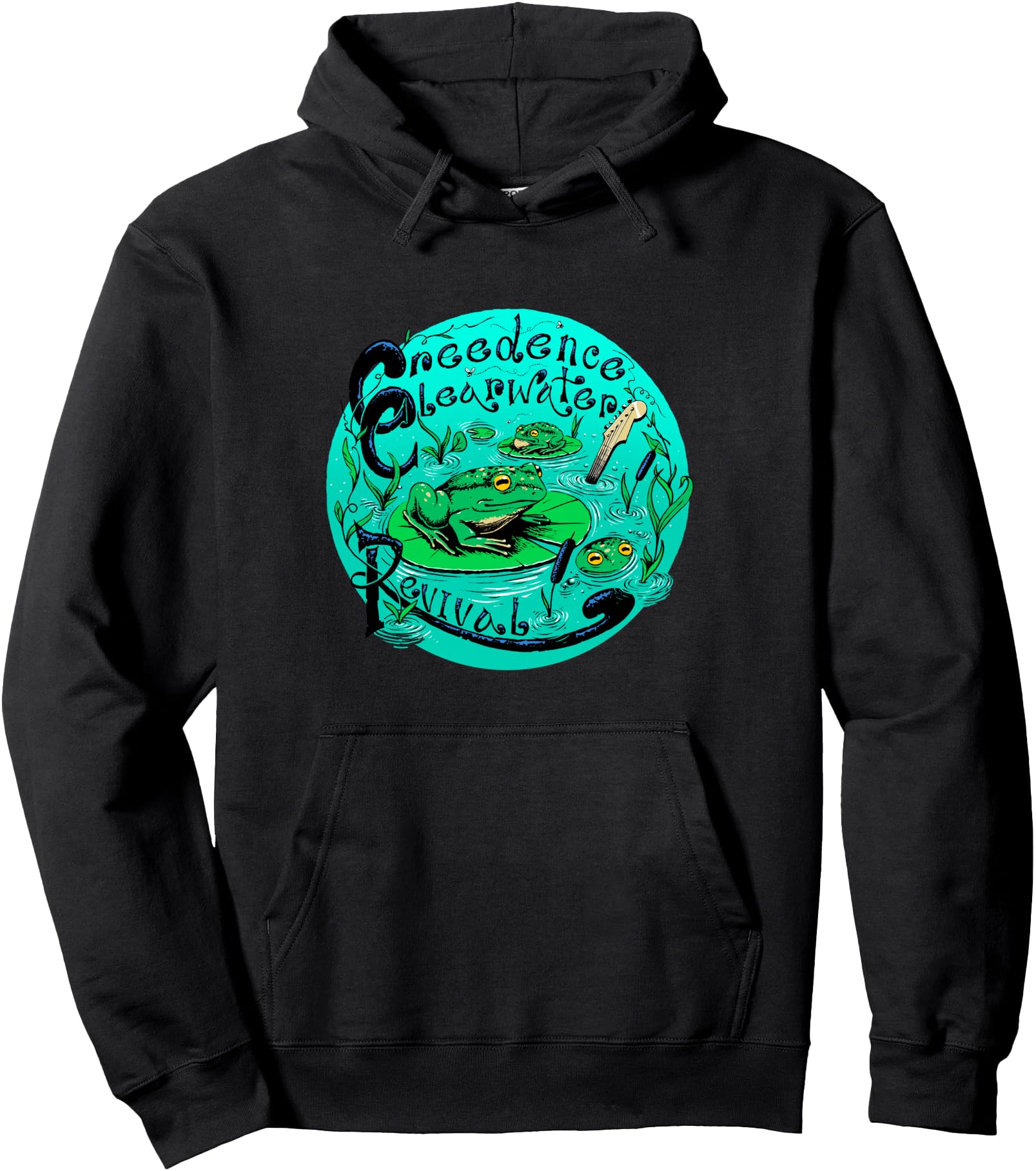 Creedence Clearwater Revival Frog & Lilypad Pullover Hoodie