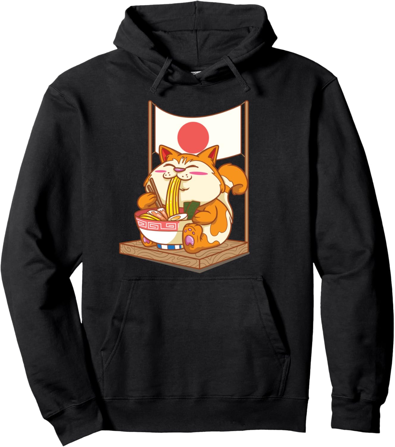 Cute Anime Cat | Funny Anime Gift Pullover Hoodie