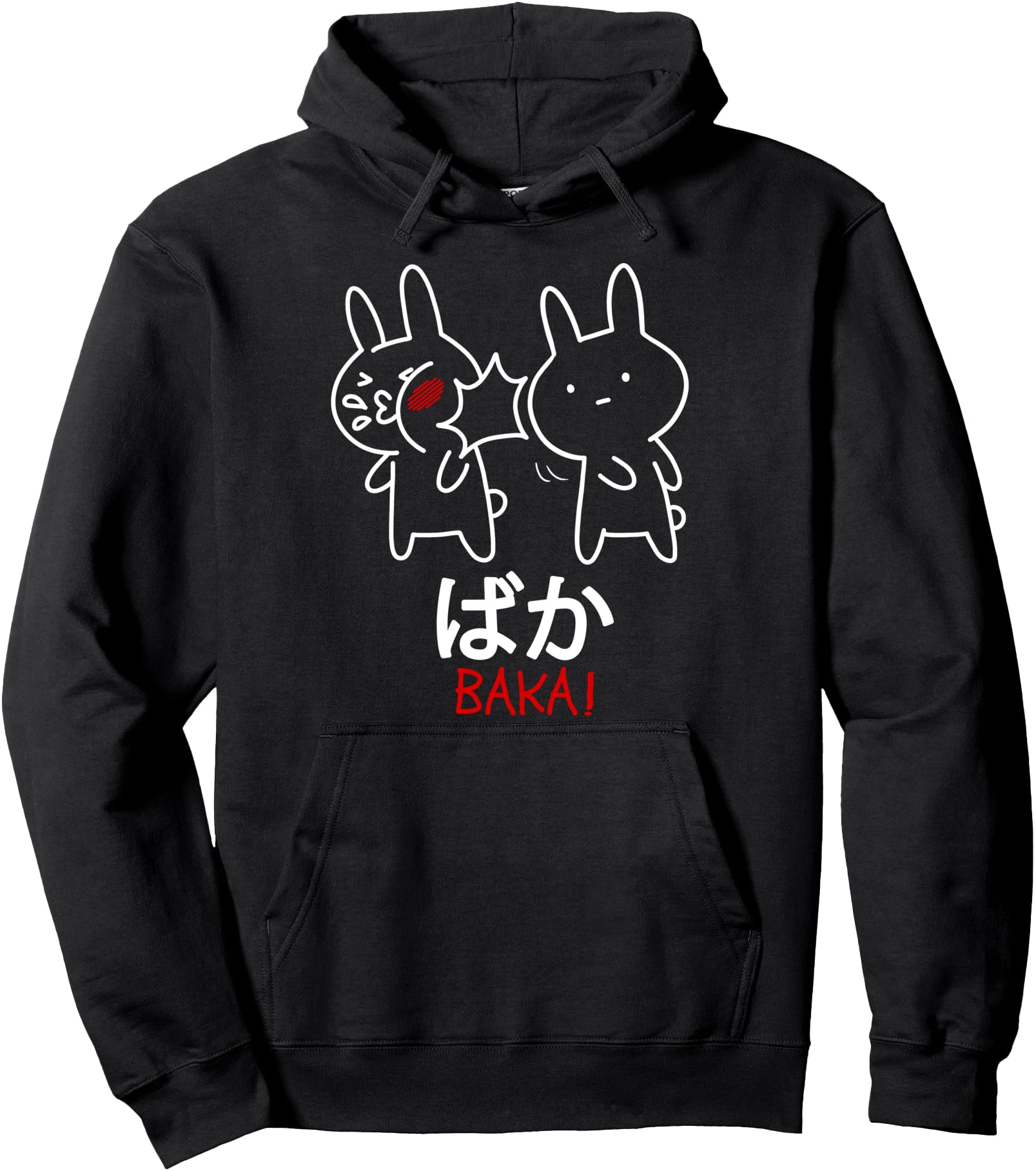 Baka Anime Manga Lover Otaku Gift Rabbit Slap Japanese Pullover Hoodie