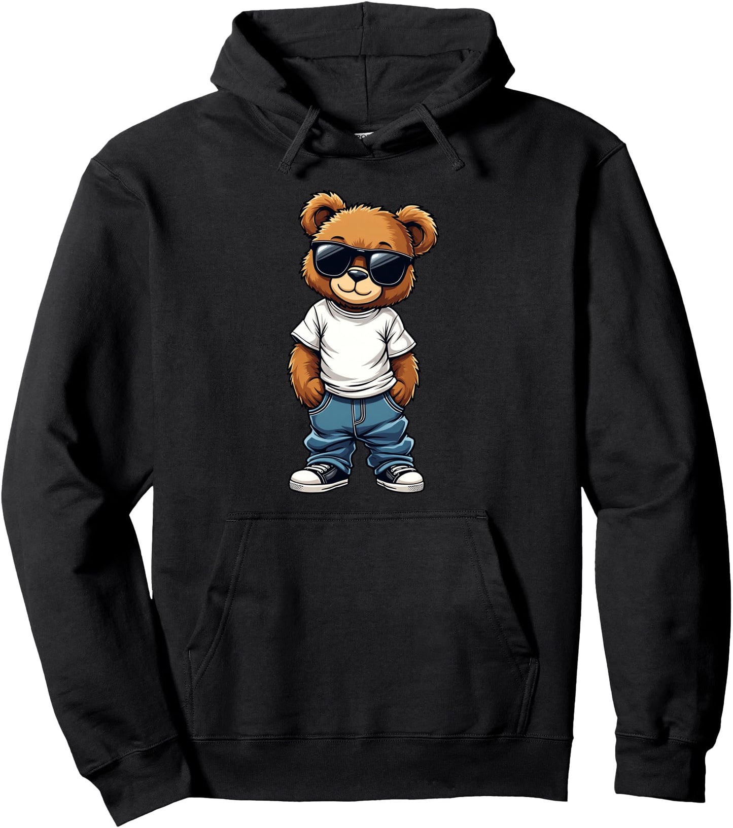 Cool Teddy Bear Graphic Men Women Boy Girl Teddy Pullover Hoodie