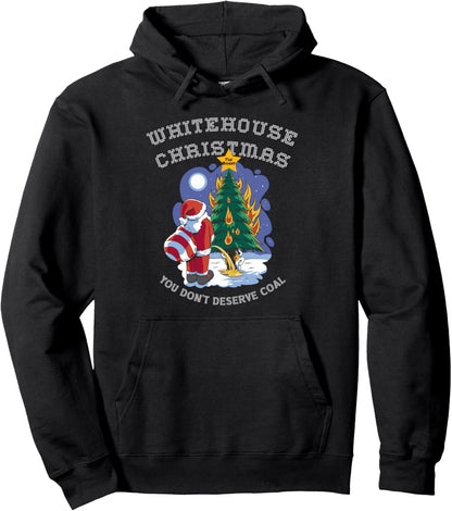 Christmas Political Humor Xmas Saying Pro Trump Anti Biden Pullover Hoodie