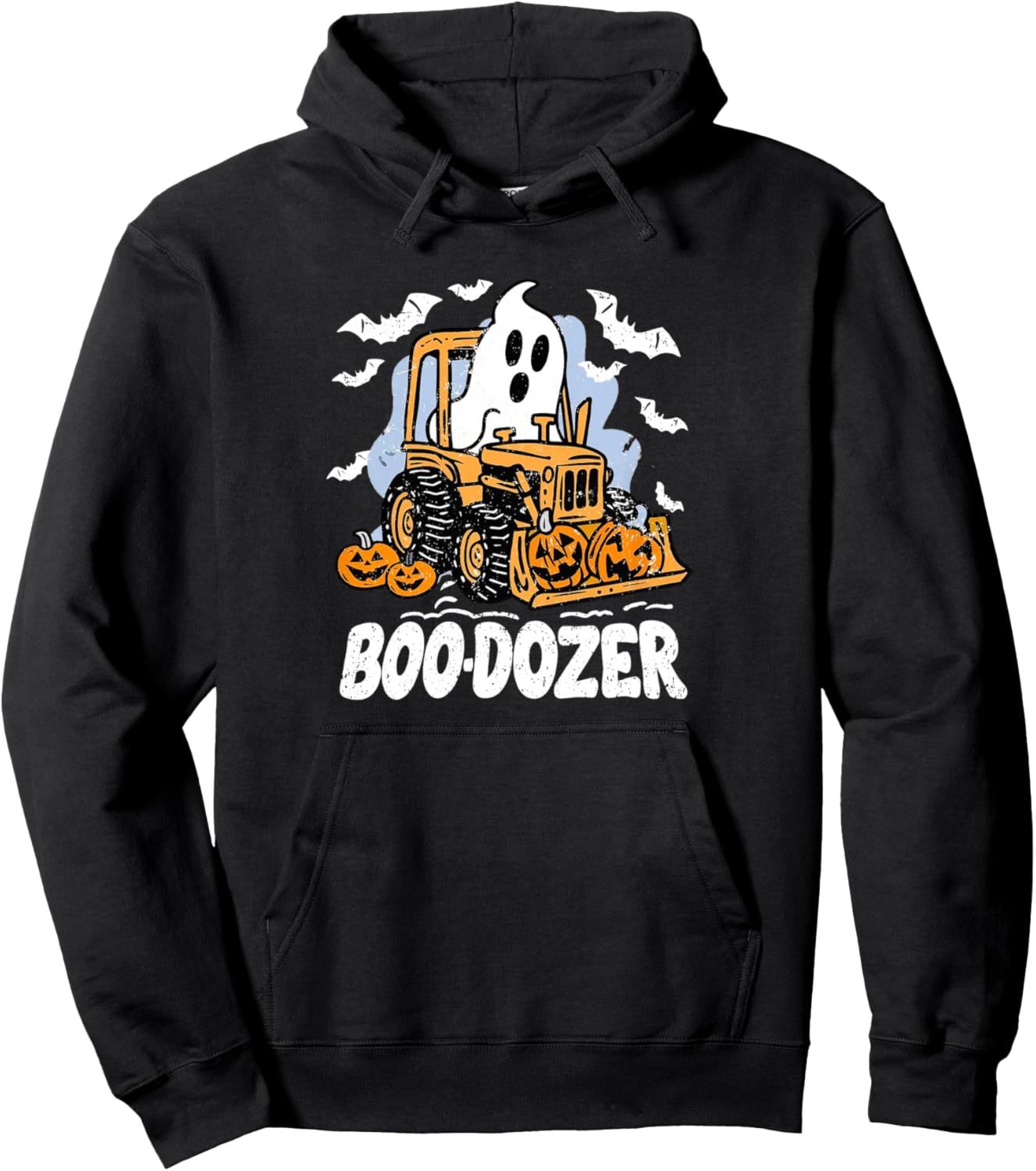 boodozer ghost funny halloween construction Pullover Hoodie