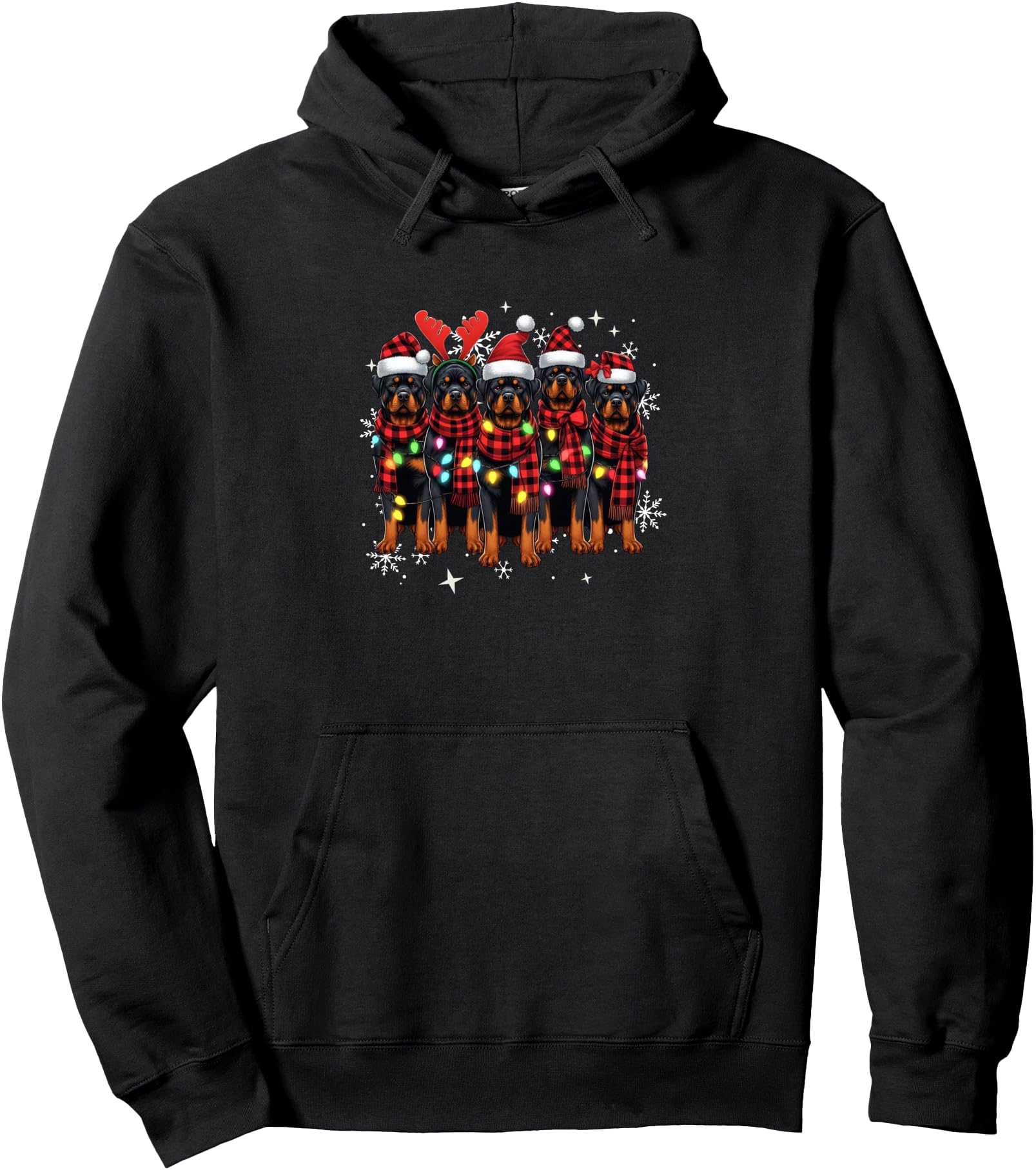 Rottweiler Christmas Rottweilers Xmas Rottweiler Lover Pullover Hoodie