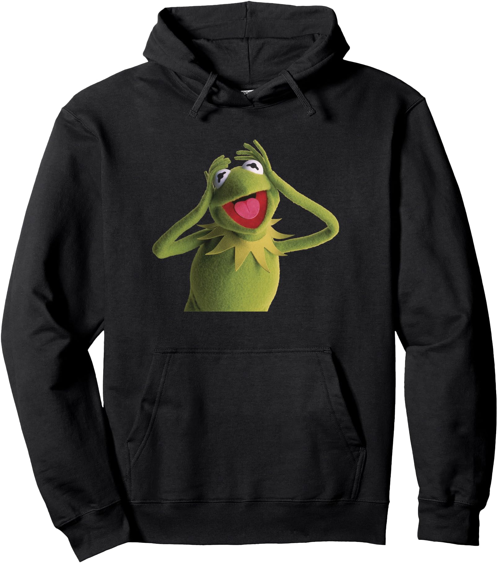 Disney The Muppets Kermit The Frog Freaked Out Shot Pullover Hoodie