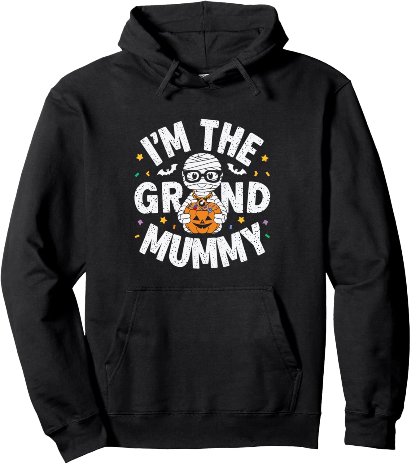 I\u2019m The Grand Mummy Halloween Grandma Mummy Costume Pullover Hoodie