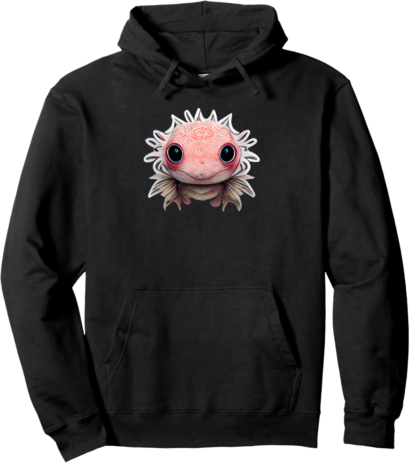 Cute Kawaii Axolotl Anime Pullover Hoodie