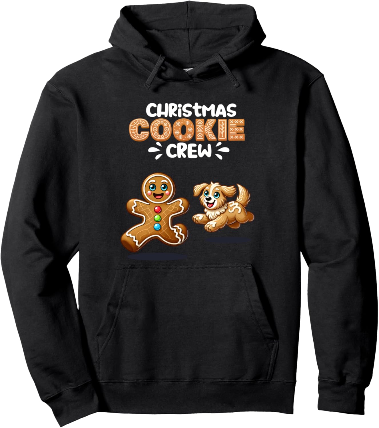 Christmas Cookie Crew Family Gingerbread Team Xmas Dog Pullover Hoodie