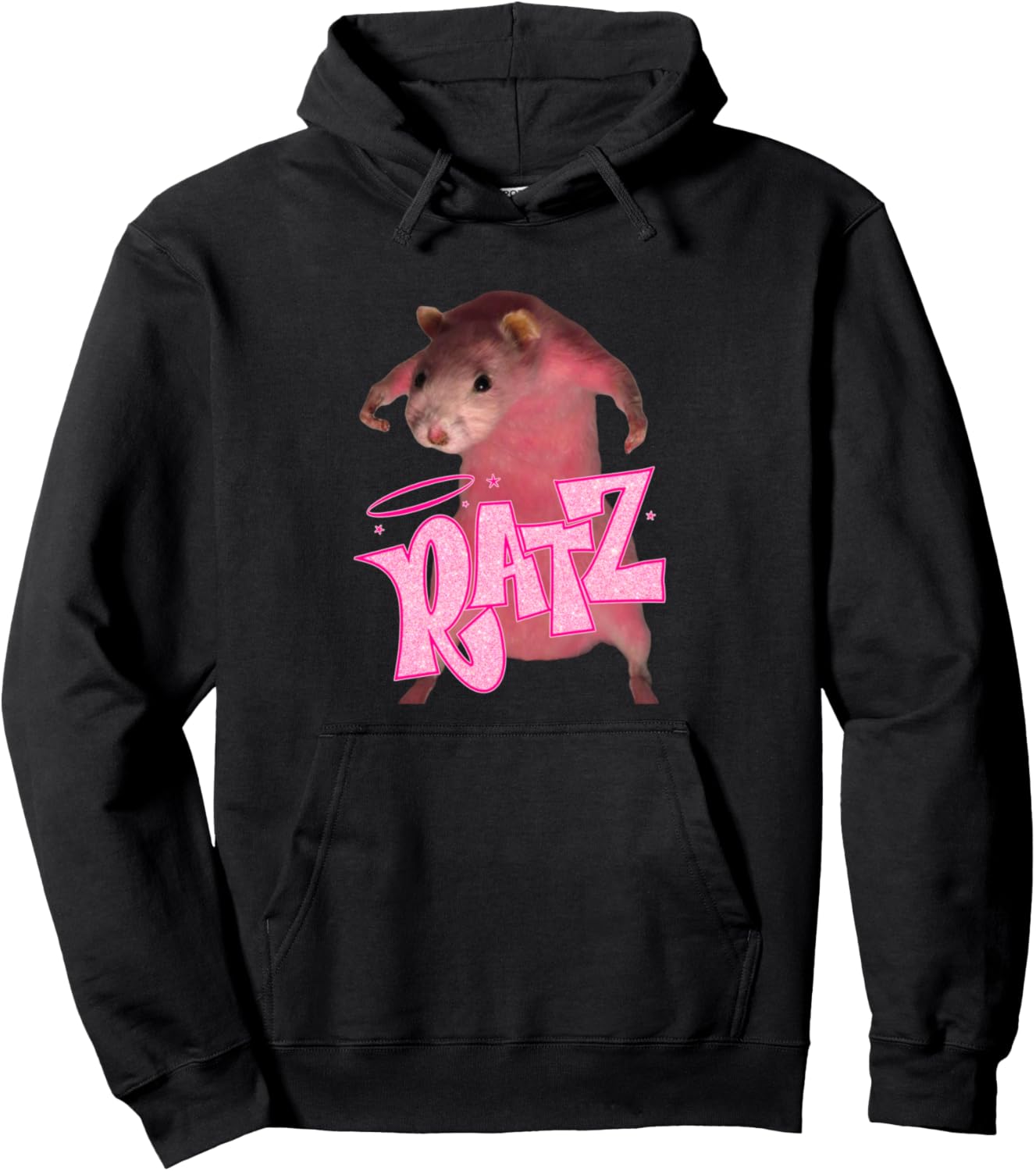 Ratz Funny Pink Mouse Rat Pullover Hoodie