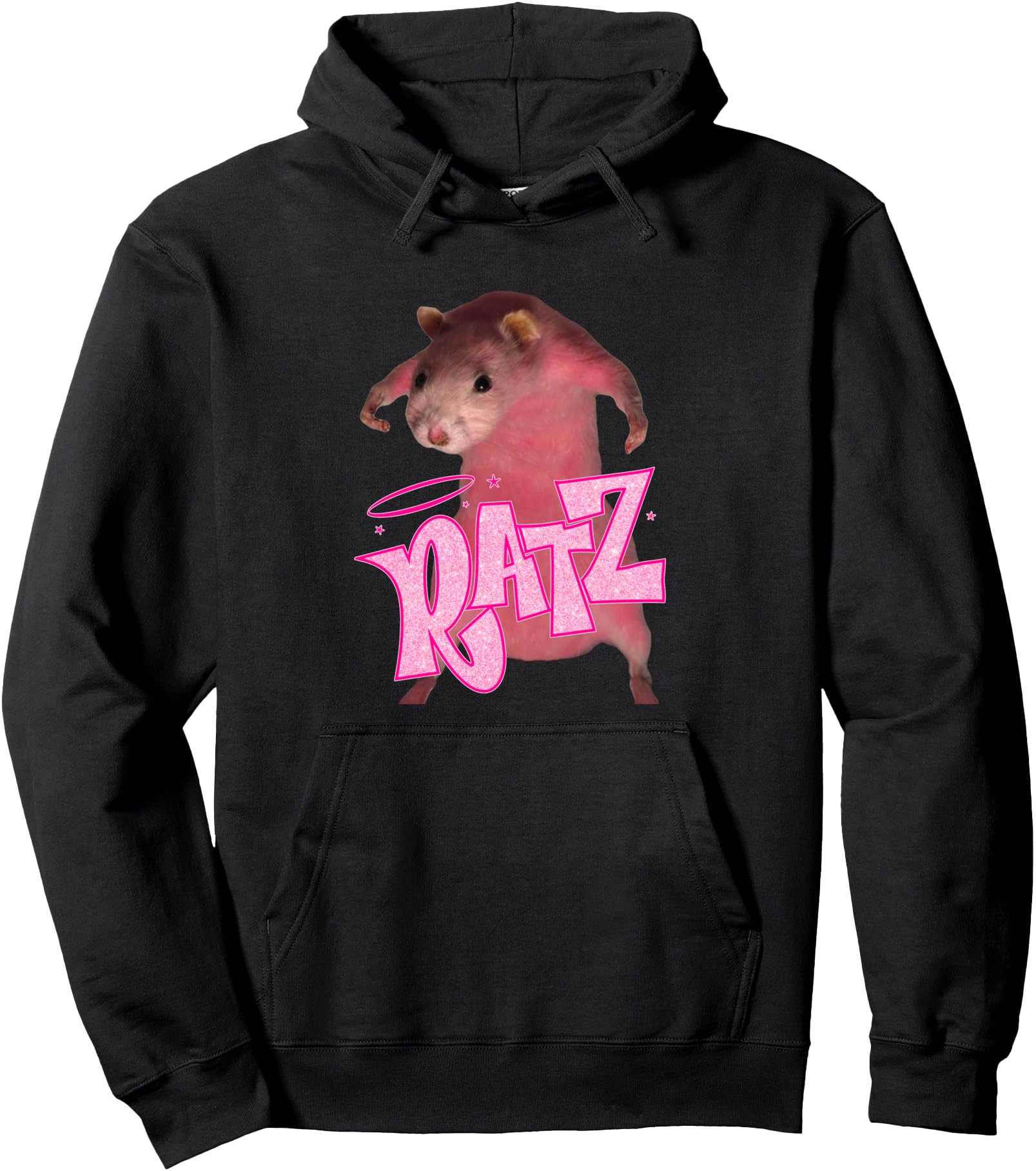 Ratz Funny Pink Mouse Rat Pullover Hoodie