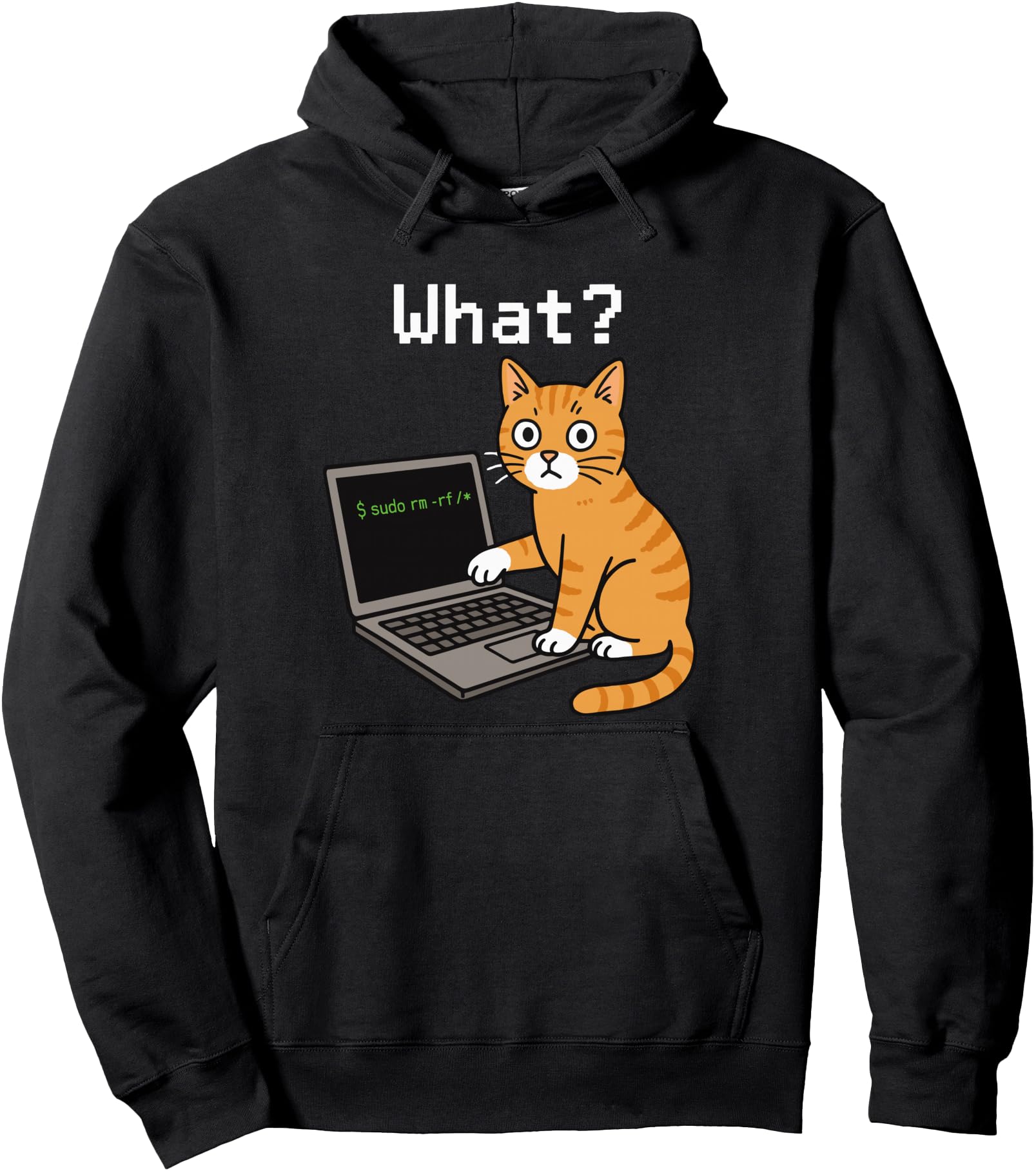 Computer Science Meme Men Women Funny Cat Pullover Hoodie