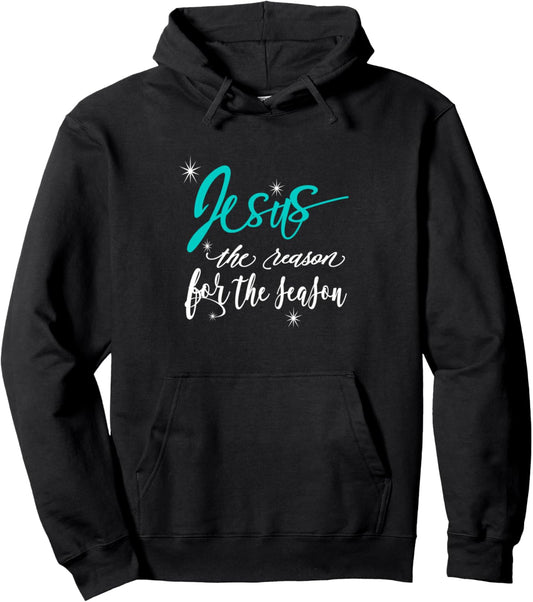 Christian Christmas Hoodie-Jesus The Reason For The Season Pullover Hoodie