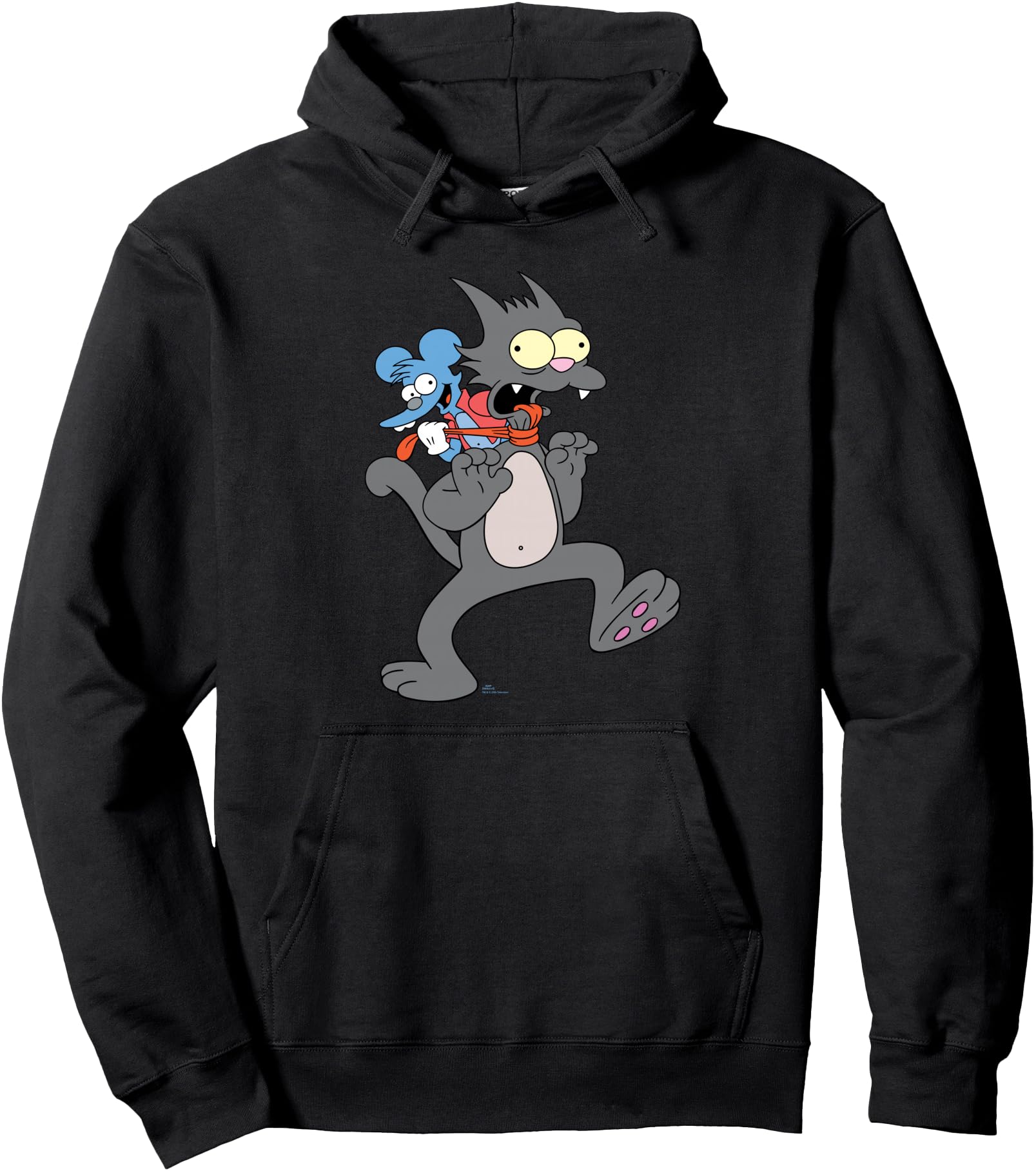 The Simpsons Itchy & Scratchy Show Funny Valentine's Day Pullover Hoodie