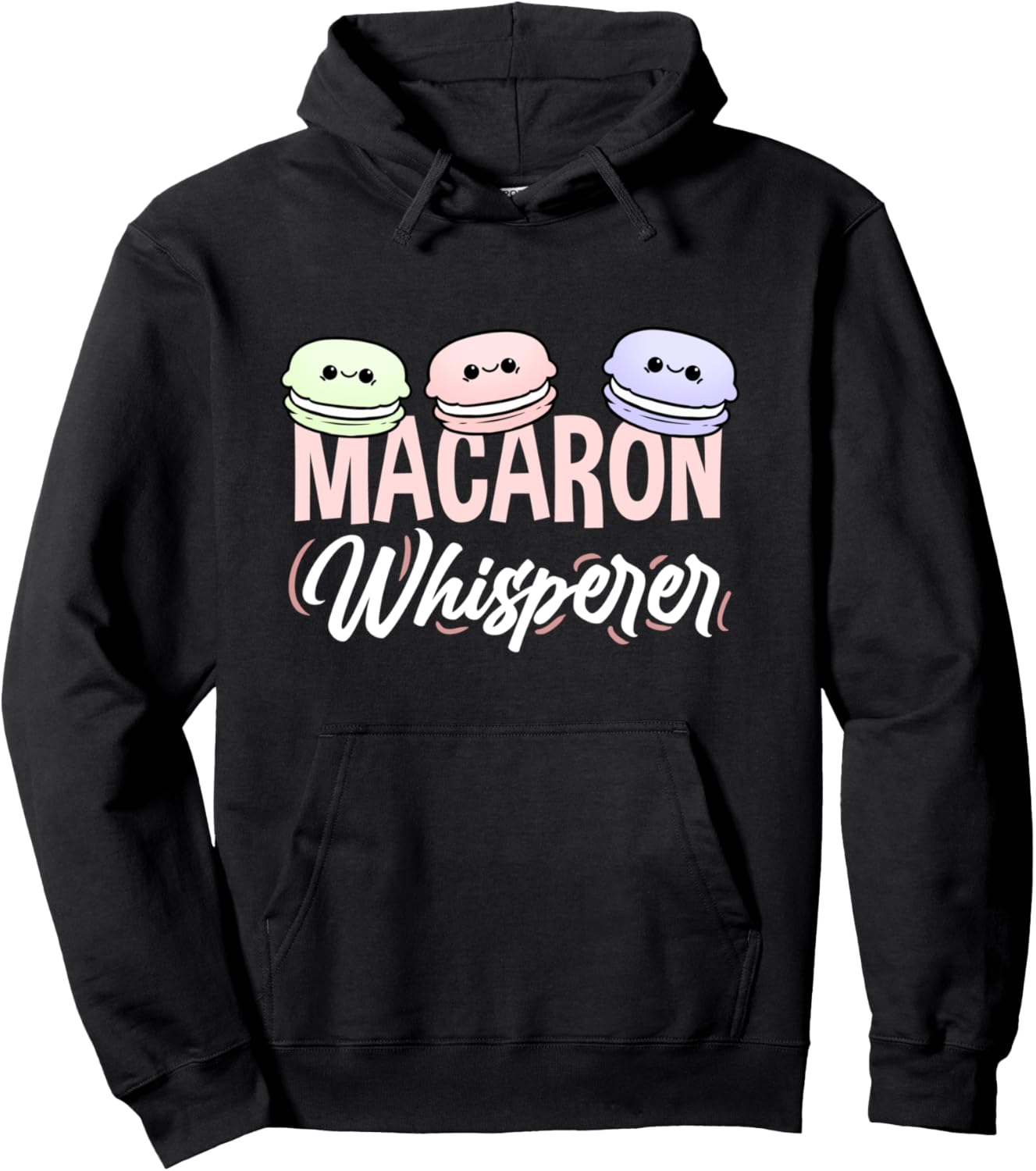Macaron Whisperer Kawaii Anime Pullover Hoodie