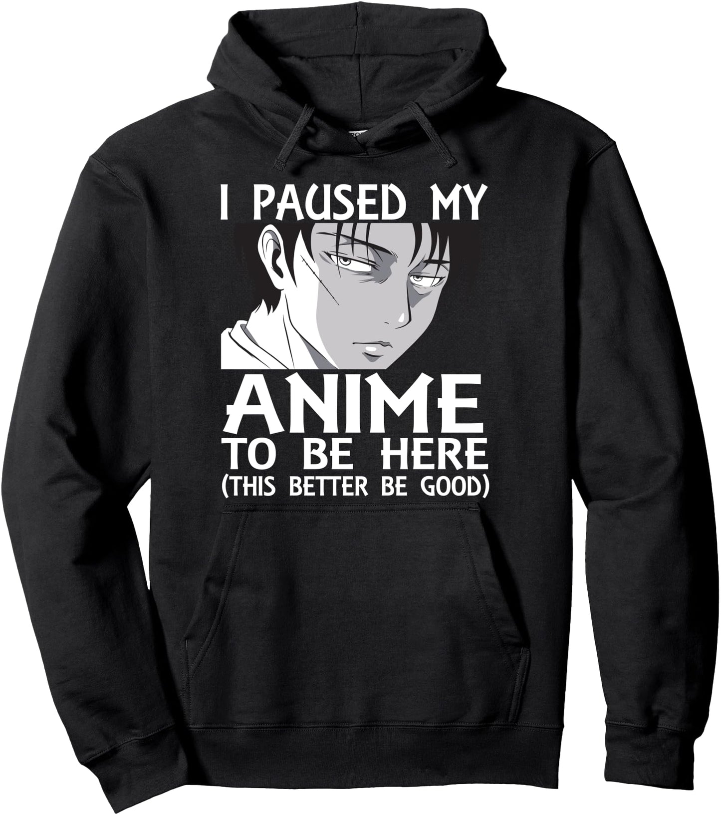 I Paused My Anime To Be Here This Better Be Good Pullover Hoodie