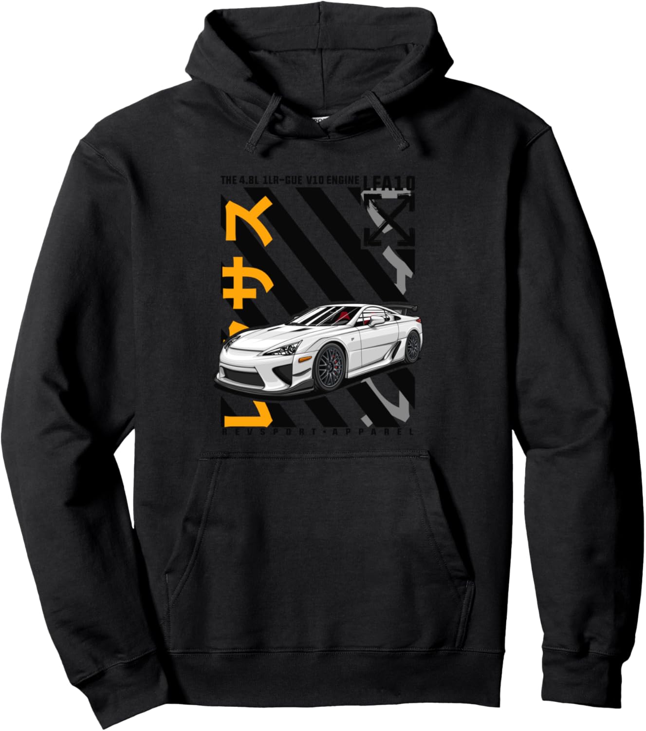 JDM Sportscar LFA v10 Pullover Hoodie