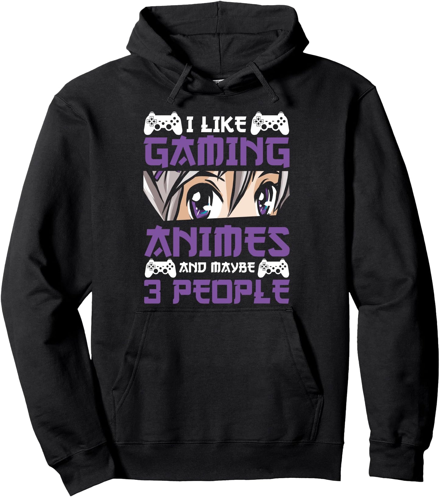 I Like Gaming & Animes Funny Manga Anime Pullover Hoodie
