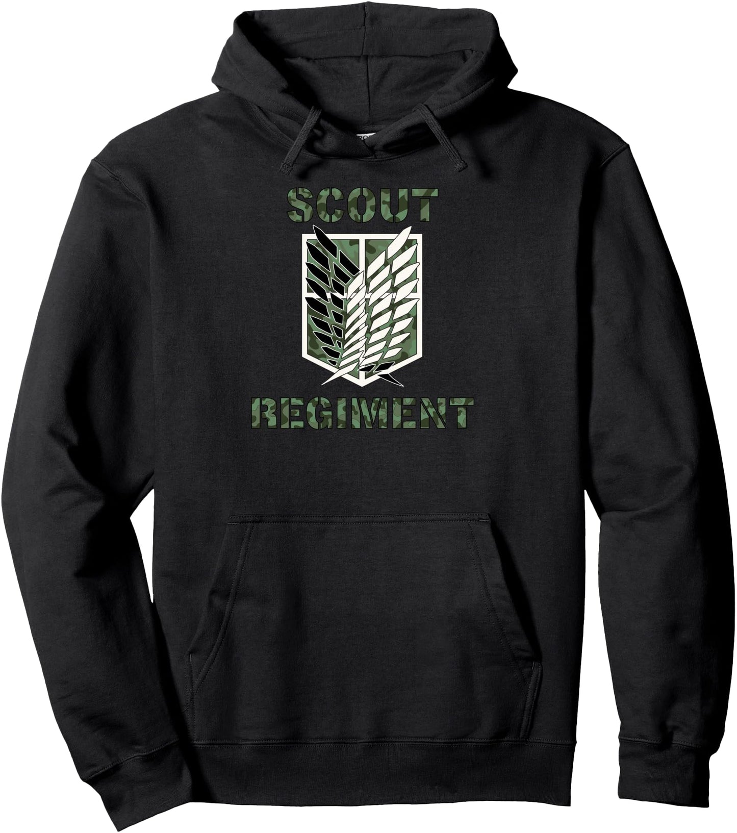 Attack on Titan Season 2 Scout Regiment Camo Print Anime Pullover Hoodie