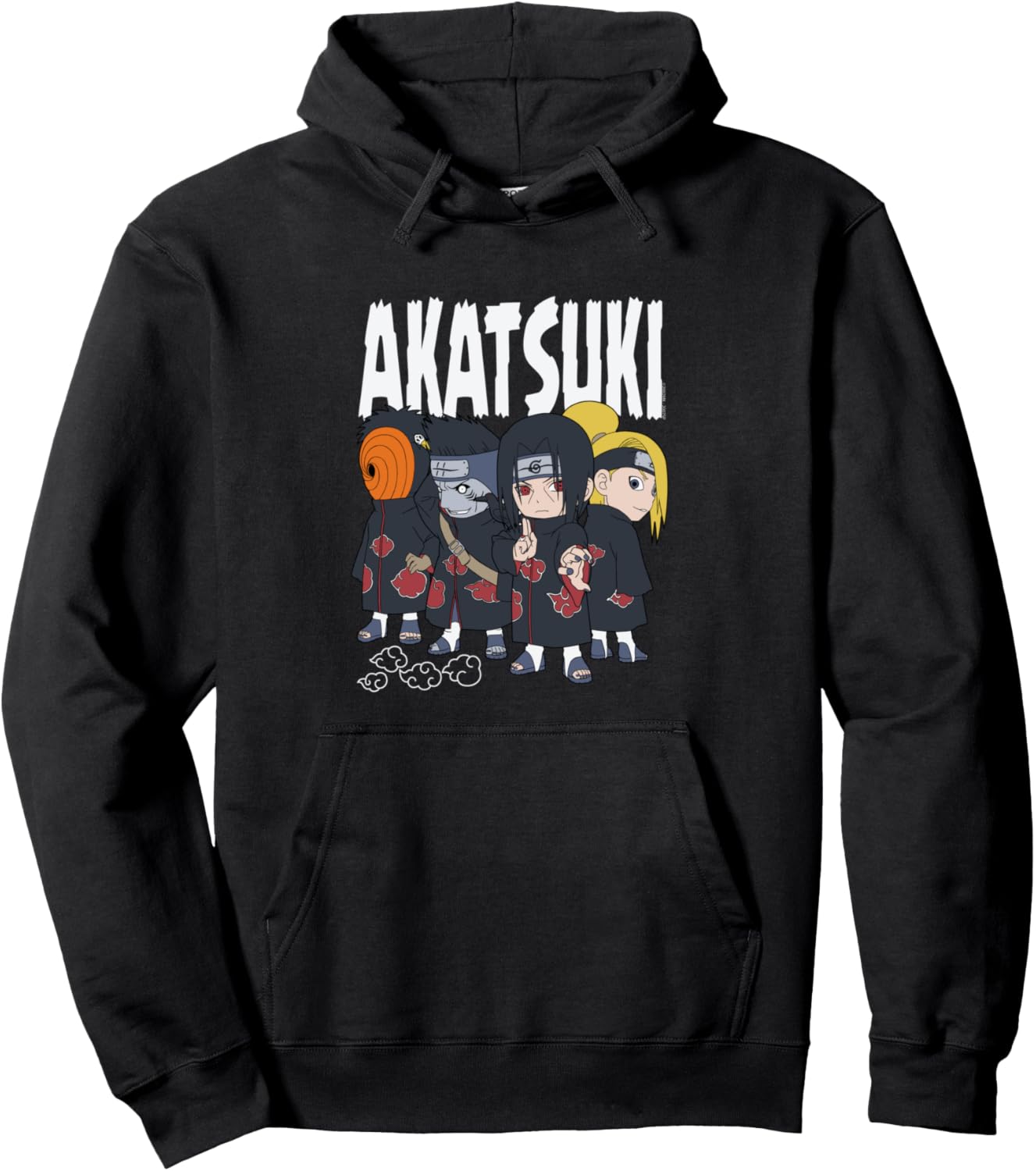 Naruto Shippuden Chibi Akatsuki Pose Anime Pullover Hoodie