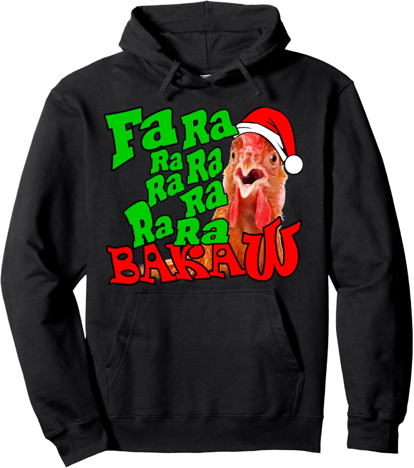 Christmas Chicken Caroling Fa Ra Ra XMas Hoodie