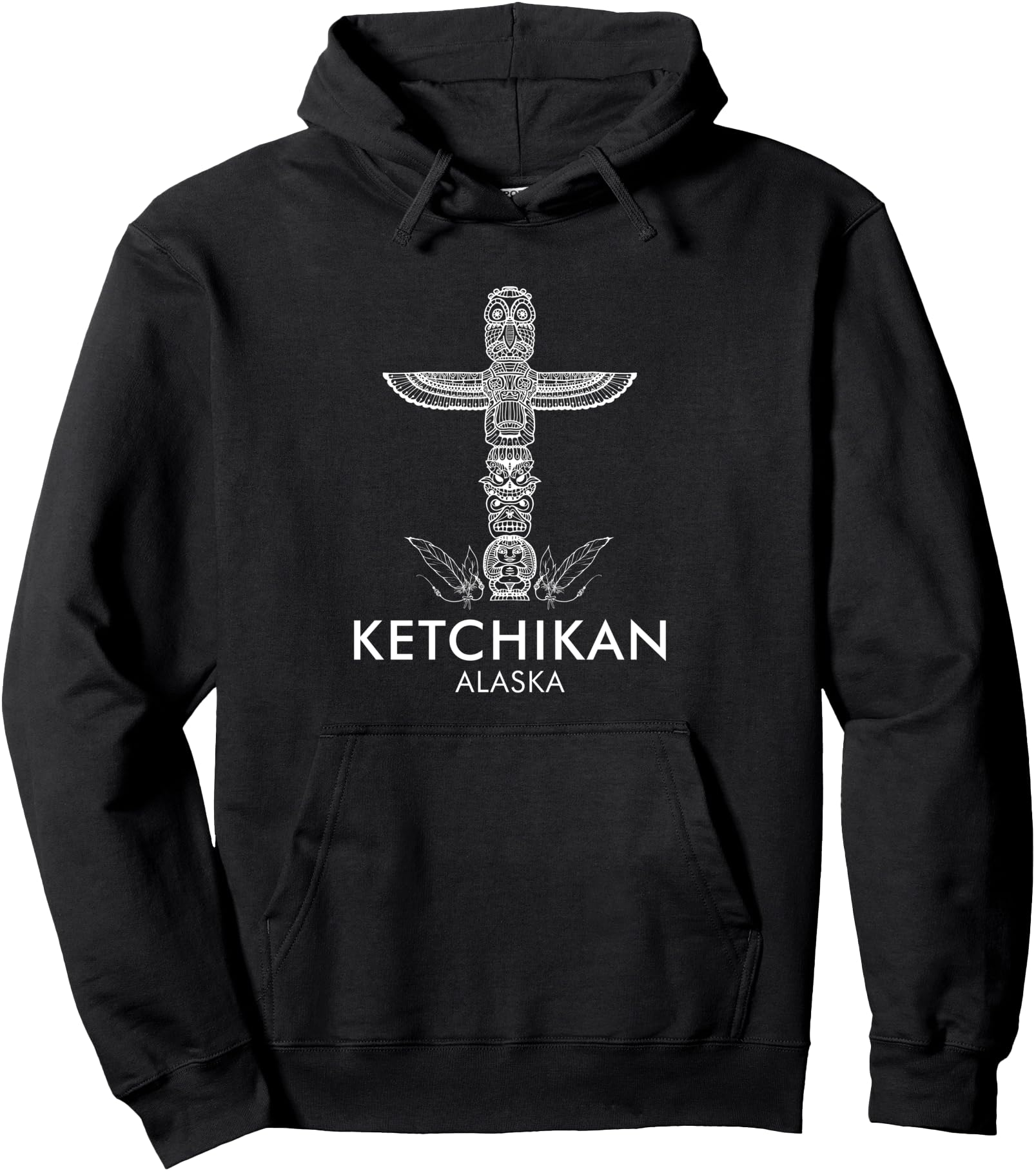Ketchikan Alaska Native American Totem Pole Souvenir Pullover Hoodie