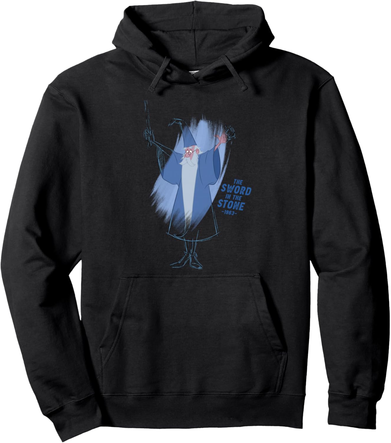 Disney Ink and Paint Merlin from The Sword in the Stone 1963 Pullover Hoodie
