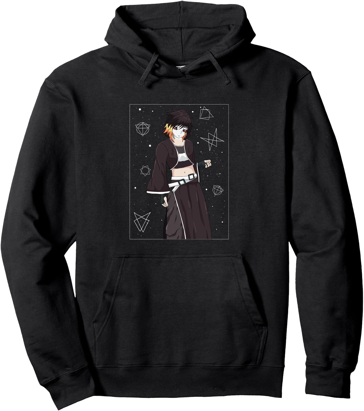 Angura Kei Dark Japanese Aesthetic Gothic Anime Boy Pullover Hoodie