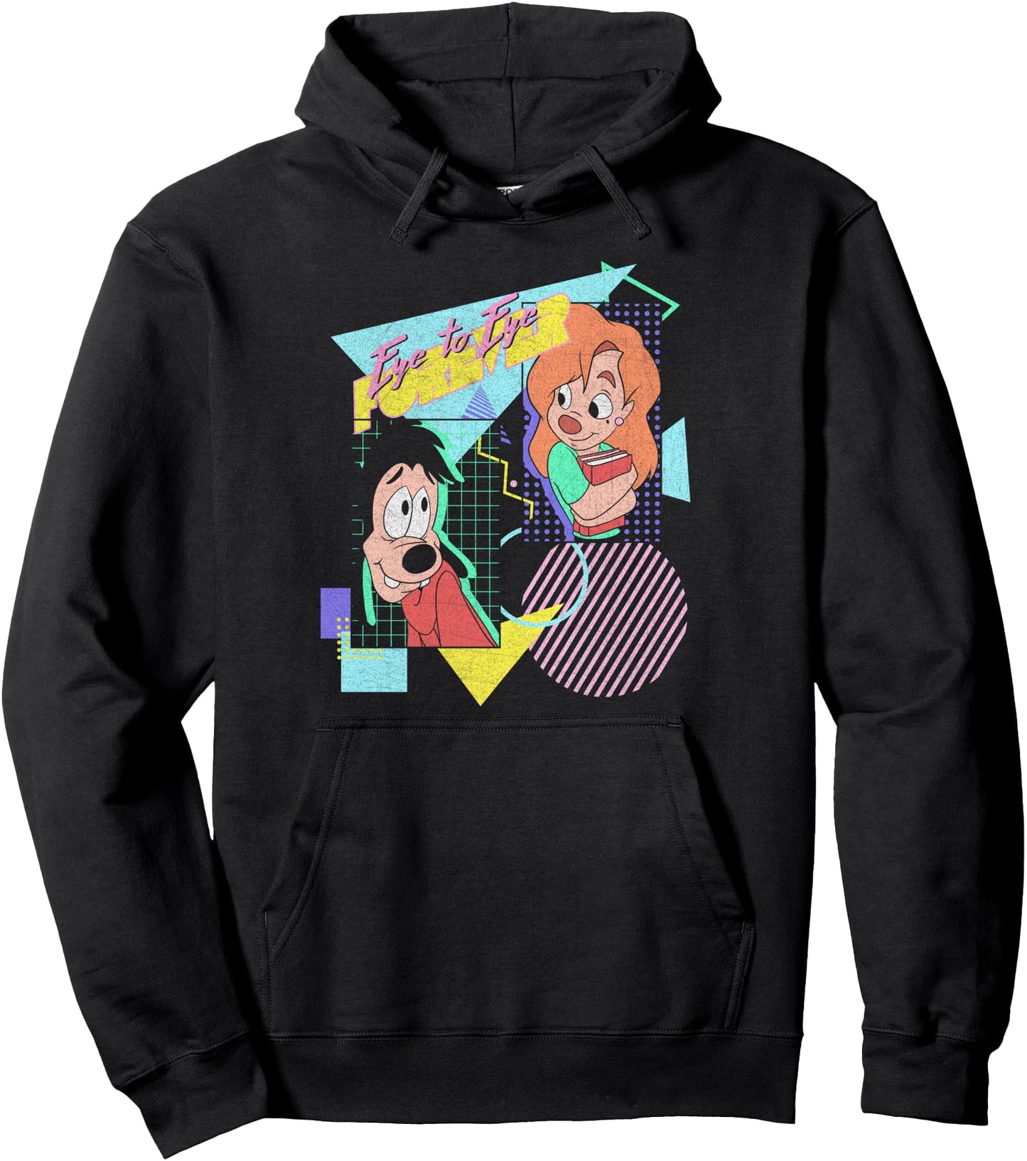 Disney A Goofy Movie Max & Roxanne Eye To Eye Poster Pullover Hoodie