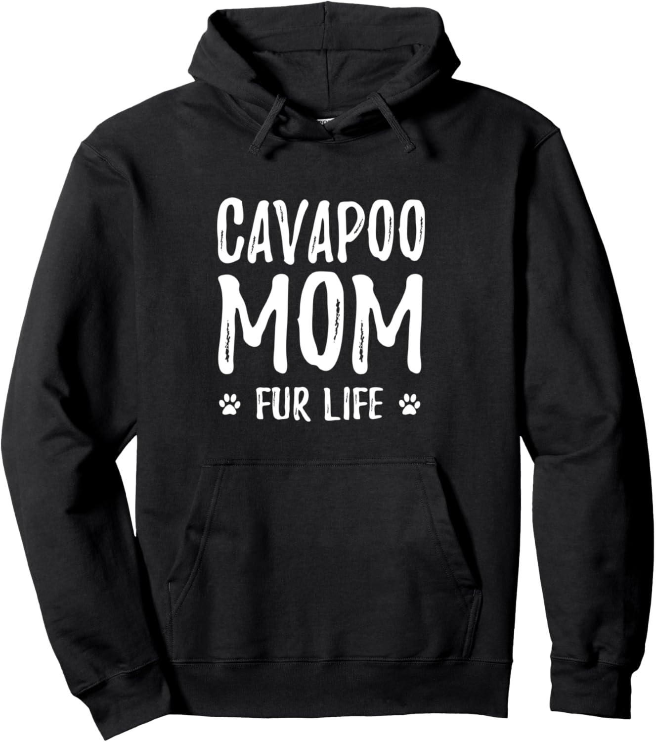 Cavapoo Mom Fur Life Hoodie Funny Dog Mom Gift