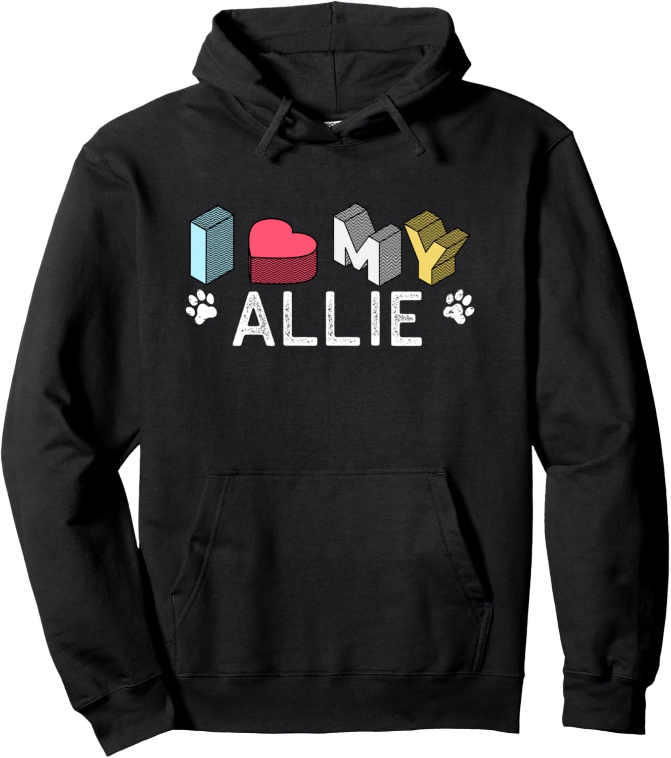 Allie Personalized Dog Name Allie Pet Lover Pullover Hoodie