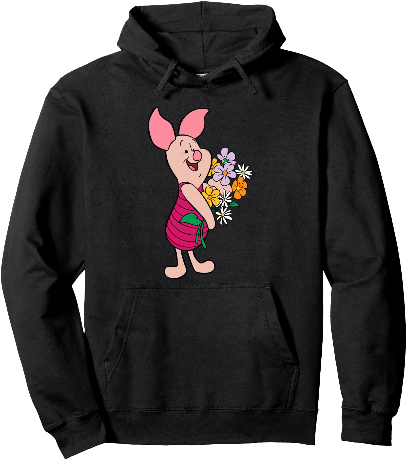 Disney Winnie the Pooh Spring Piglet Holding Flowers Pullover Hoodie