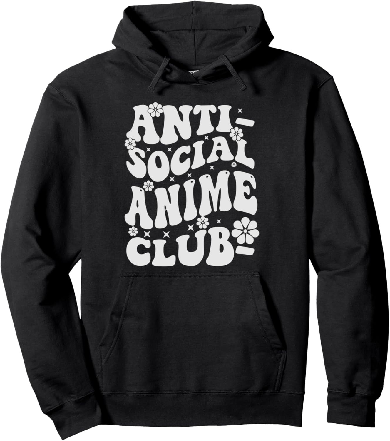 Anti Social Anime Club - Retro Anime Kawaii Pullover Hoodie