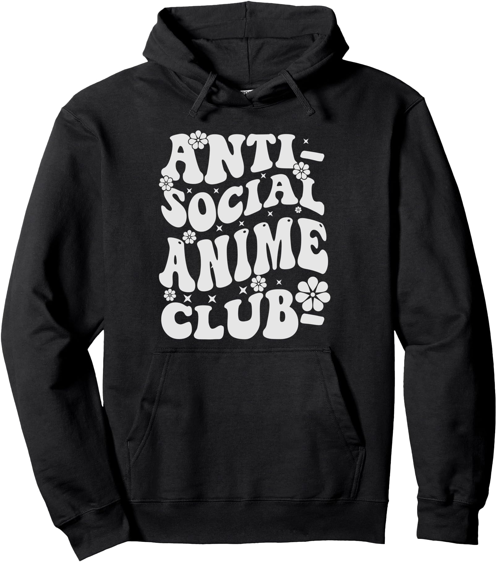 Anti Social Anime Club - Retro Anime Kawaii Pullover Hoodie
