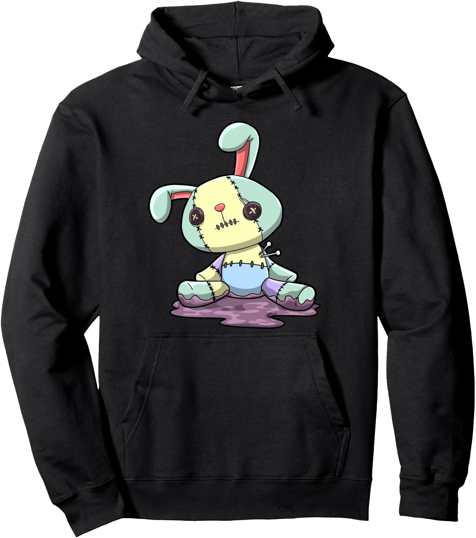 Bunny Pastel Goth Kawaii Anime Pullover Hoodie