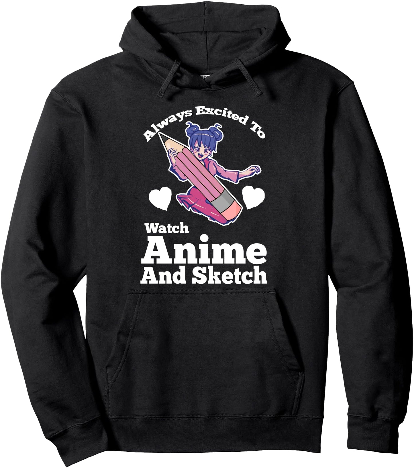 watch anime and sketch Anime Anime and Sketching Pullover Hoodie