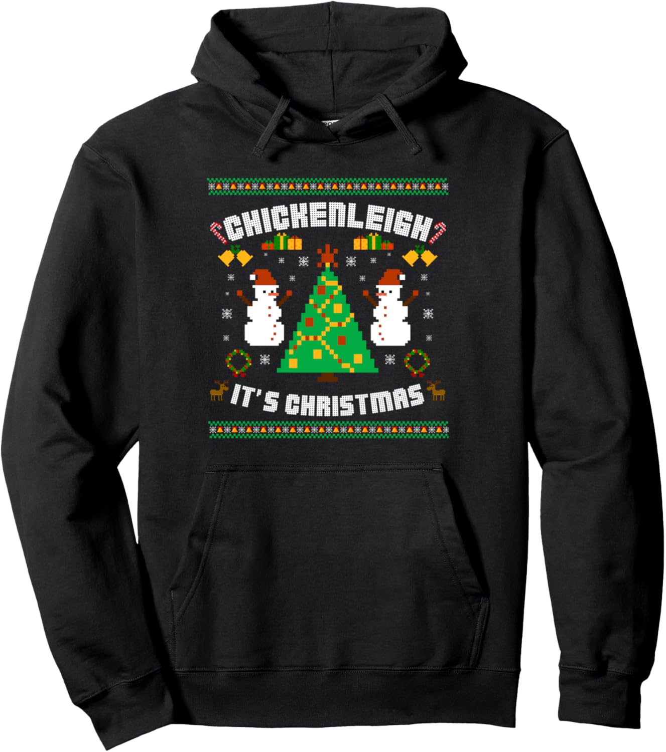 Chickenleigh it's Christmas Funny Xmas Pullover Hoodie