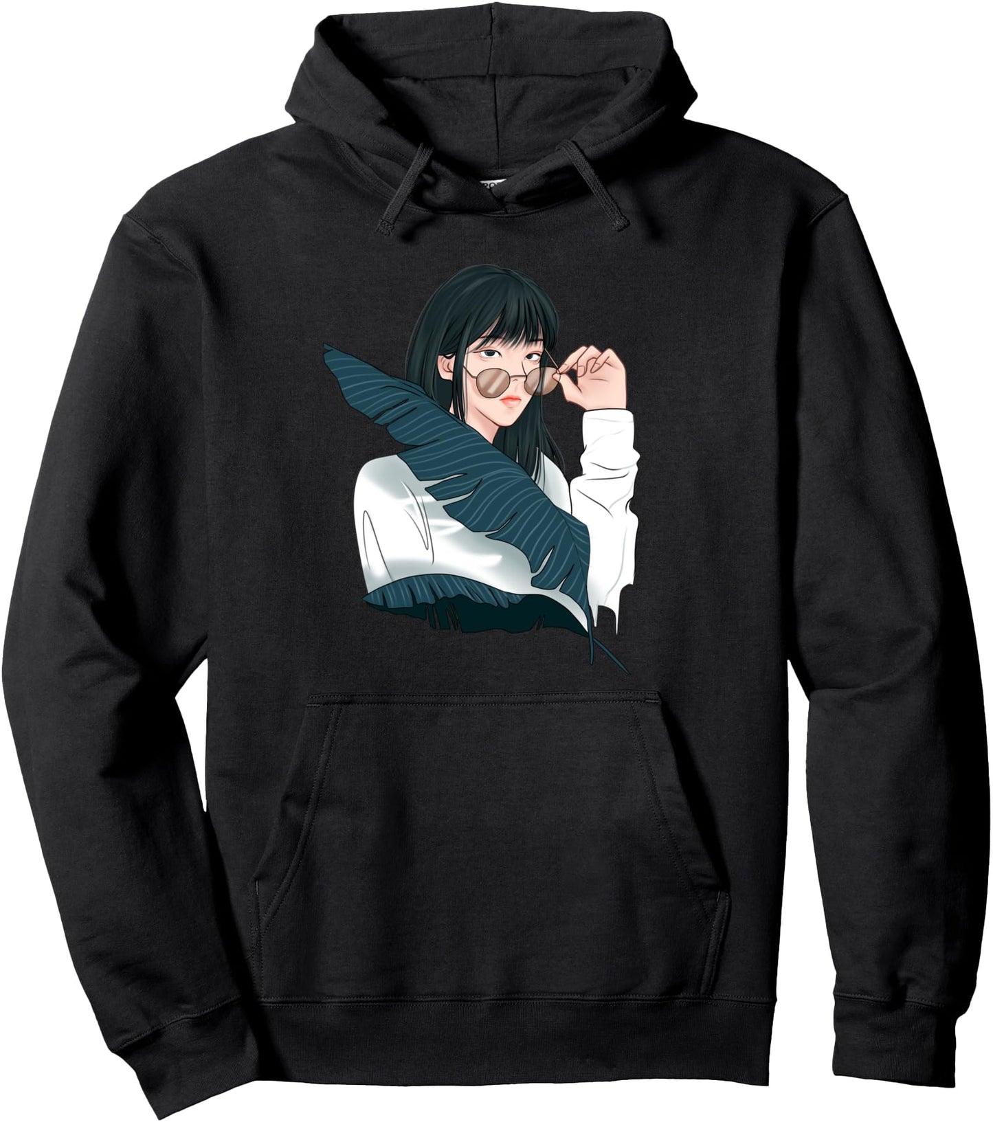 Anime Girl Art For Women Japanese Aesthetic Anime Girls Pullover Hoodie