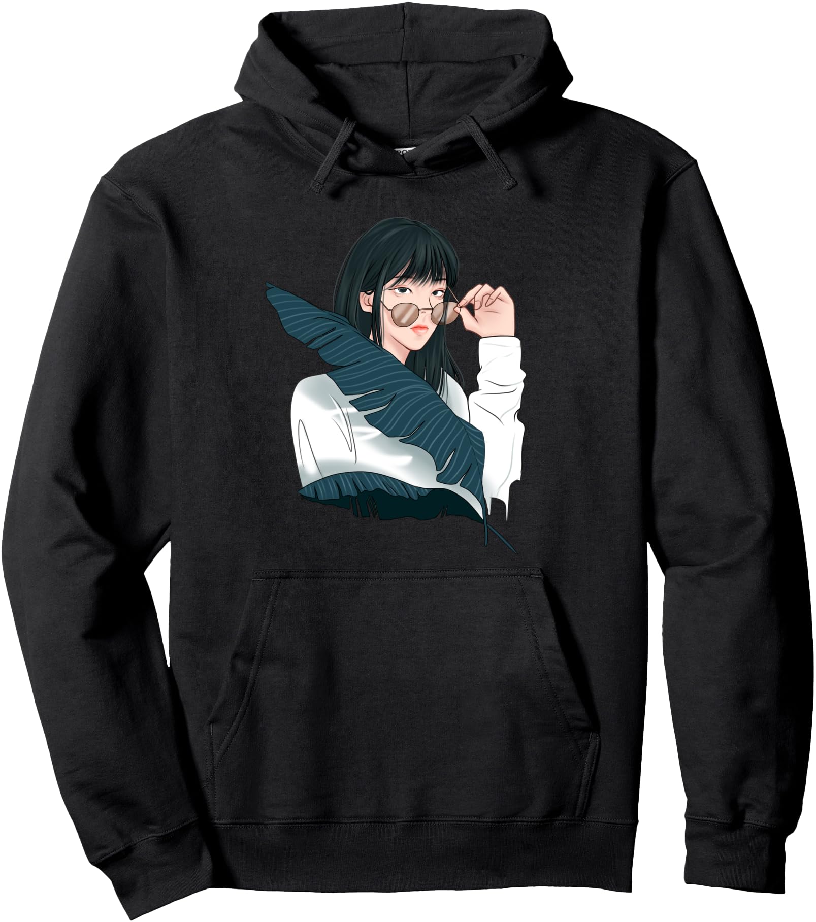 Anime Girl Art For Women Japanese Aesthetic Anime Girls Pullover Hoodie