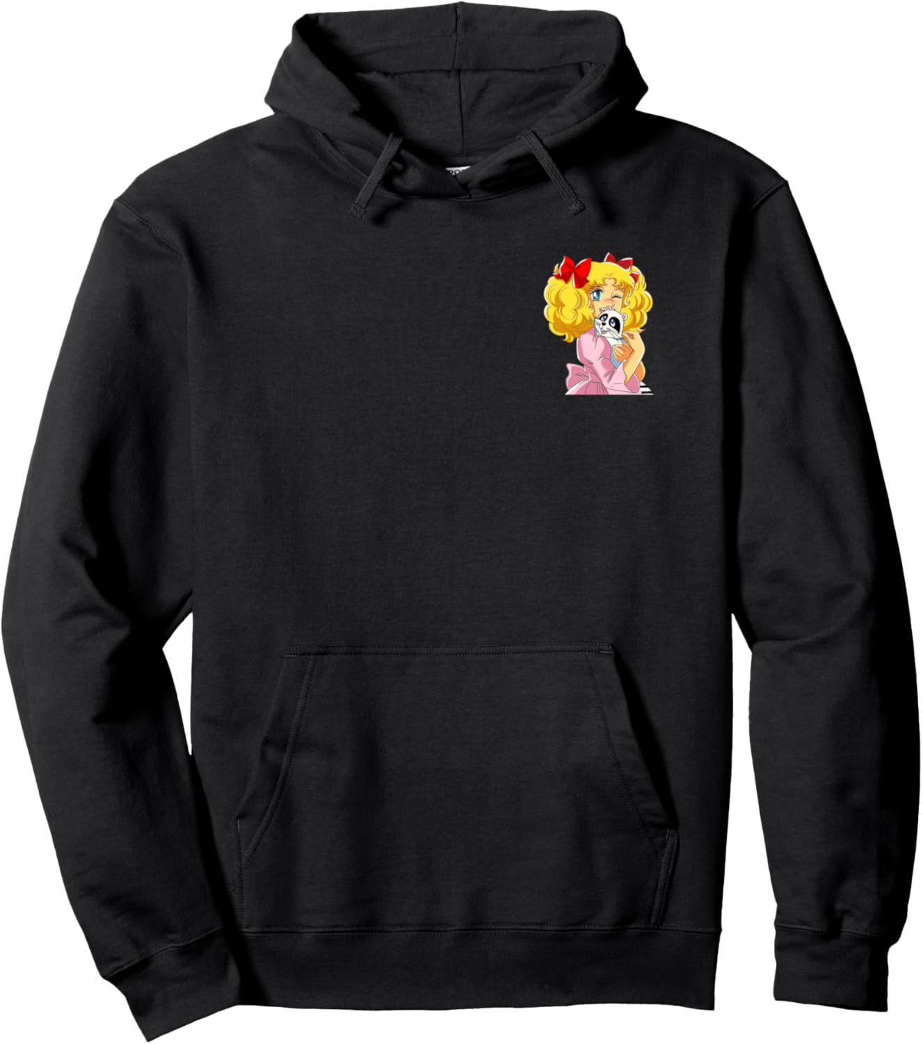Candy Candy and raccoon Retro Japanese Vintage 80s Anime Pullover Hoodie