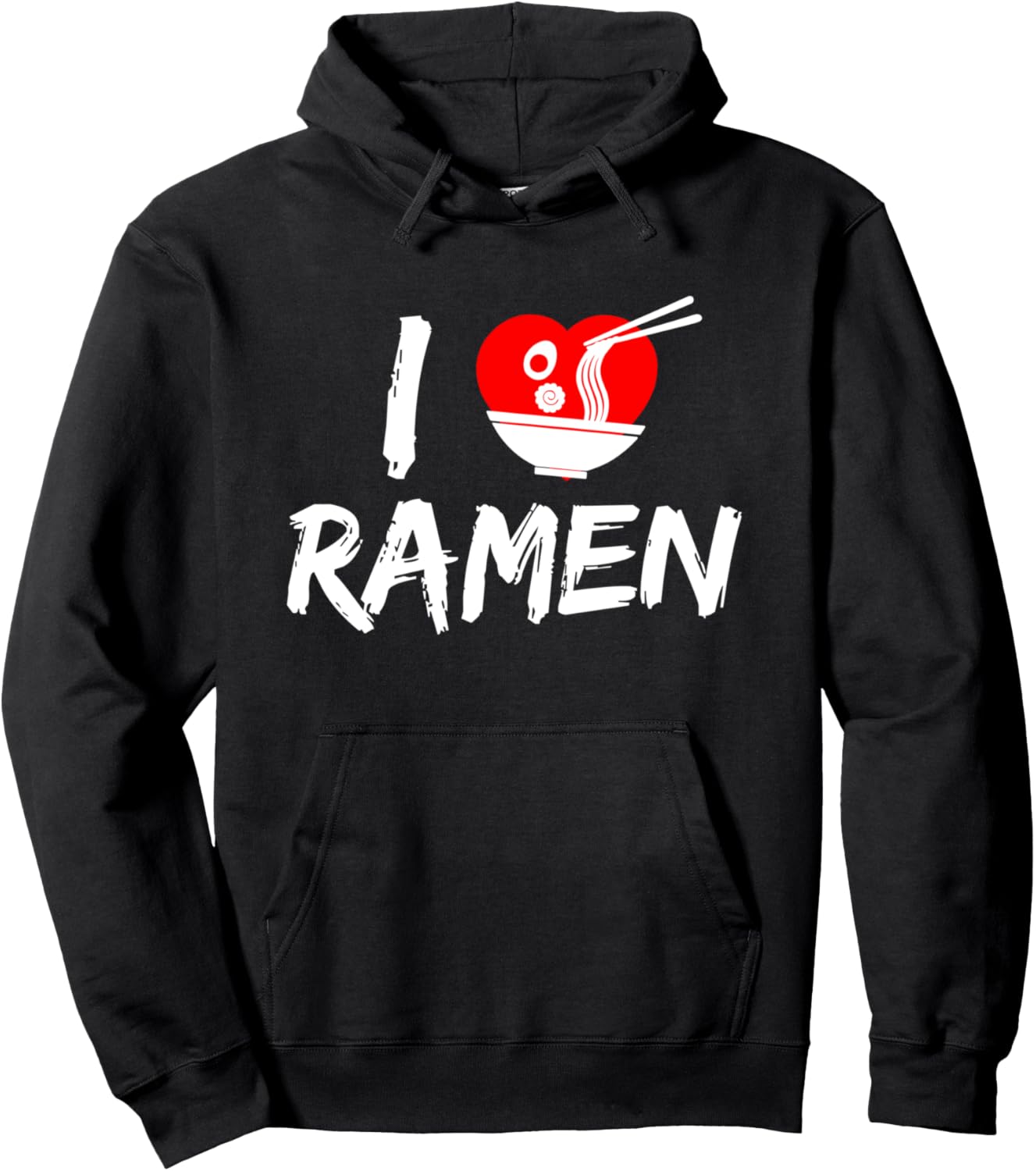 I Love Japanese Ramen Noodles Gift Kawaii Anime Pullover Hoodie