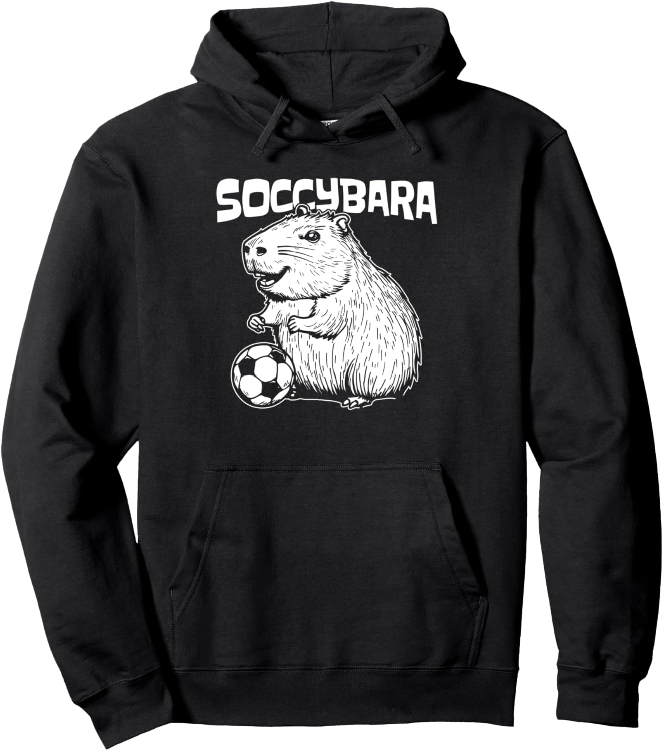 Soccybara Soccer Team Sports Player Capybara Pullover Hoodie